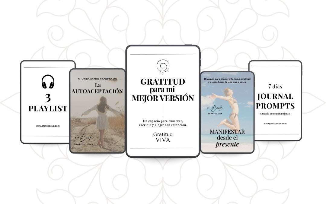 Diario gratitud para mi mejor versión + 4 bonus de obsequio