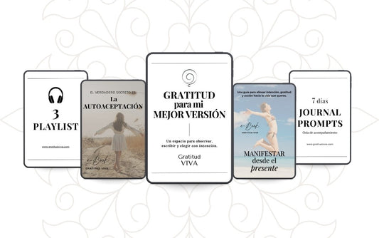 Diario gratitud para mi mejor versión + 4 bonus de obsequio